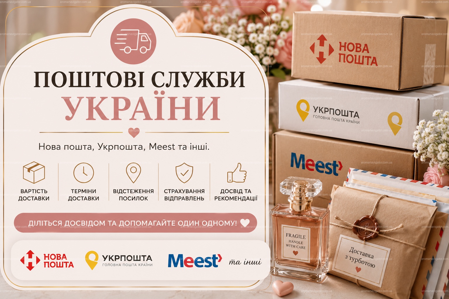 🚚 Поштові служби України — Нова пошта, Укрпошта, Meest та інші.