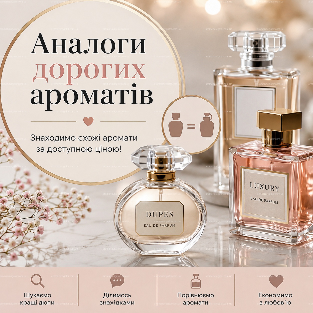 Аналоги дорогих ароматів